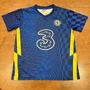 Chelsea FC Pulisic 10 Kids Soccer Jersey Blue Yellow Premier League Shirt